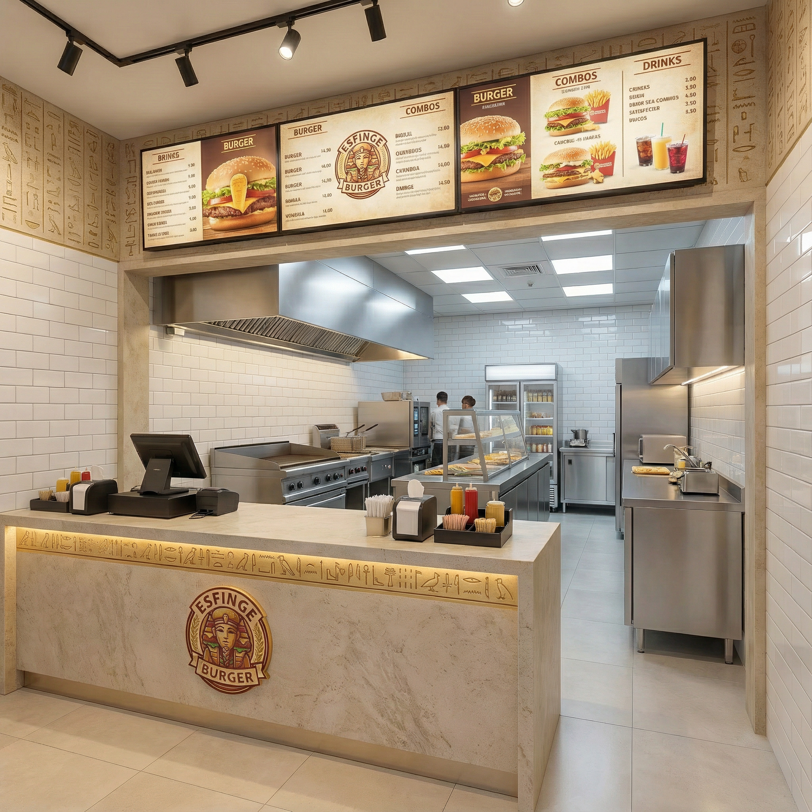 Balcão e Cozinha Esfinge Burger Proporcional